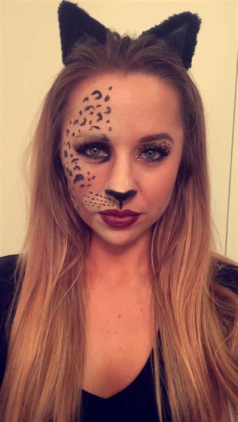 My Leopard Halloween Makeup Leopard Makeup Halloween Fox Makeup Makeup