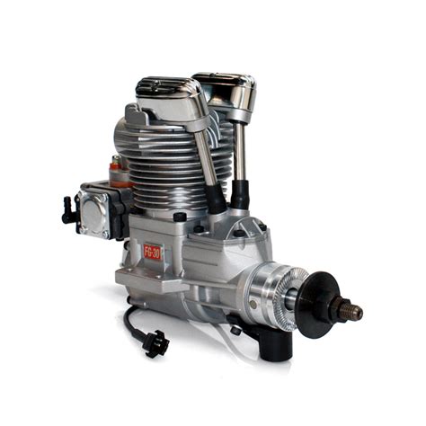 A petrol engine converts potential energy of the fuel into heat energy & motion. Saito FG-30B Four-Stroke Petrol Engine