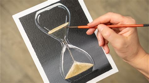 Hourglass Acrylic Painting Time Lapse Homemade Illustration Youtube