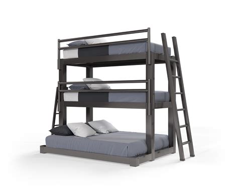 Twin Xl Over Twin Xl Over Queen Triple Bunk Bed