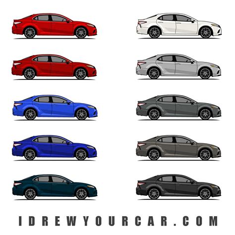 2023 Toyota Camry Color Chart