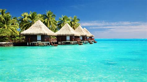 Beach Huts On Tropical Ocean Image Id 287738 Image Abyss