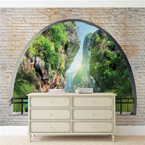 Tropical Arch View Wall Paper Mural Buy At Europosters