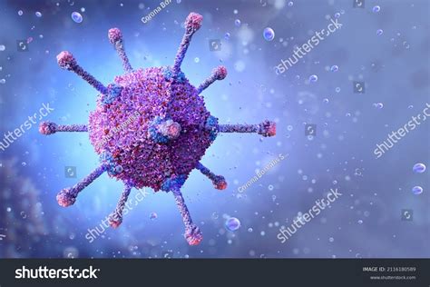 Modelo De Adenovirus Humano Estructura Del Ilustración De Stock