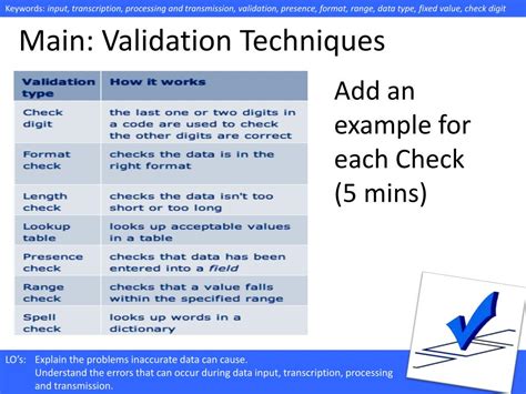 Types Of Validation Check Senprof