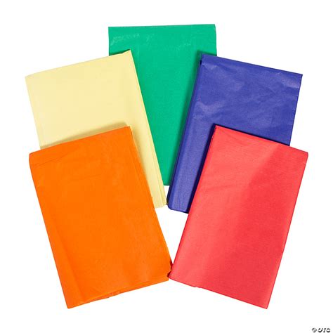 Primary Color Tissue Paper Sheets 60 Pc