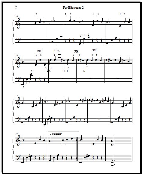 Free Fur Elise Sheet Music - Beautifully Readable Copies