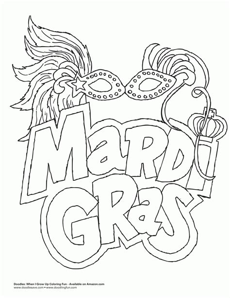 Mardi Gras Masks Coloring Pages Coloring Home