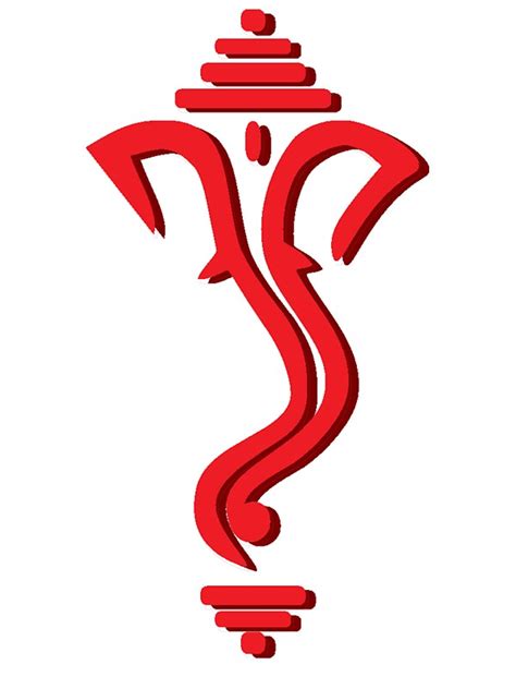 Lord Ganesha Symbol Stickers By Mancerbear Redbubble