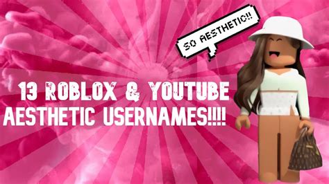 13 Aesthetic Usernames For Roblox YouTube YouTube