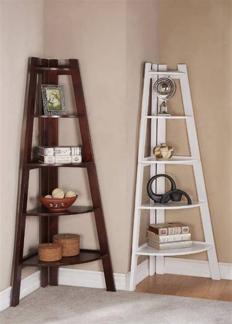 Extraordinary Corner Shelves Ideas Using 4 Commonly Used Materials