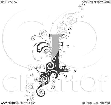 Royalty Free Rf Clipart Illustration Of A Vine Alphabet Letter I By