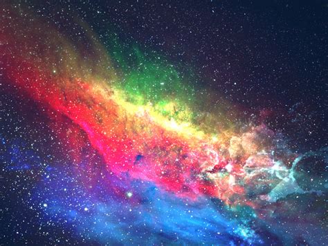Wallpaper Colorful Galaxy Space Digital Art Desktop Wallpaper Hd