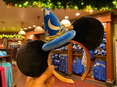 Photos New Sorcerer Mickey Plush Ear Headband Now Available At Walt