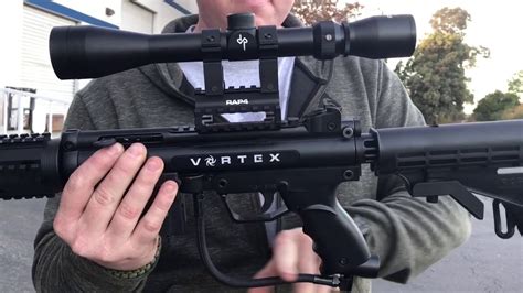 Tacamo Vortex Ranger Paintball Gun Shooting Demo Youtube