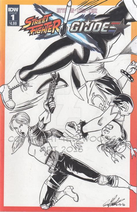 Street Fighter Gi Joe Sketch Cover By Tedwoodsart On Deviantart