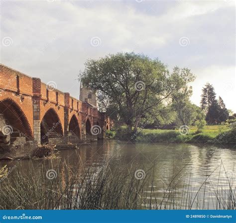 Medieval Bridge Great Barford Stock Photo Image 2489850