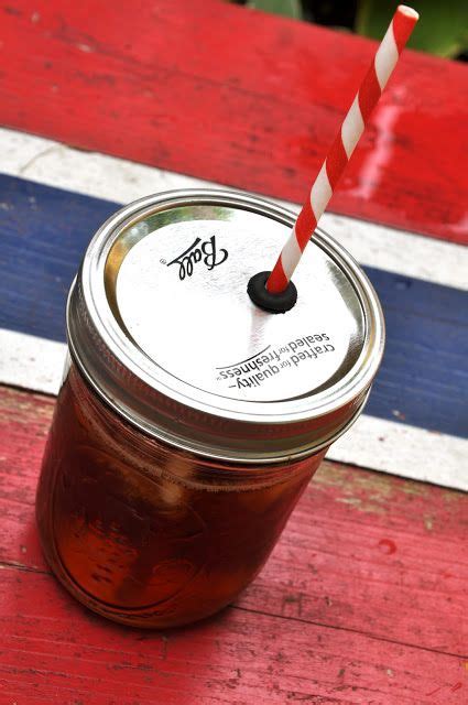 Turn A Mason Jar Into A Spillproof Cup With A Straw