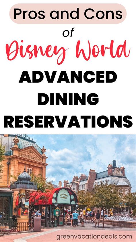 Advantages And Disadvantages Of Disney World Advanced Dining