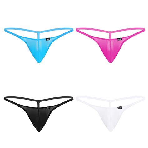 Hot Sexy Men Thong Briefs Underwear Thong Mesh See Through Sheer
