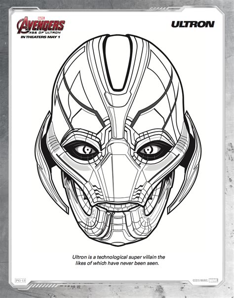Find high quality ultron coloring page, all coloring page images can be downloaded for free. Free printable Avengers: Age of Ultron coloring sheets ...