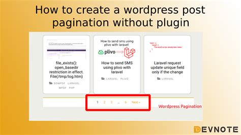How To Create A Wordpress Post Pagination Without Plugin Devnote
