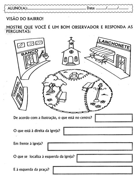 Atividades Tipos De Bairro