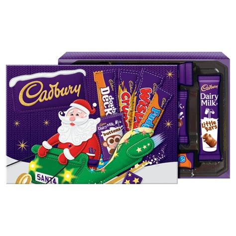 cadbury milk chocolate santa selection box 153g tesco groceries