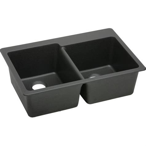 Your online source for elkay stainless steel kitchen sinks. Elkay Quartz Classic 33" x 22" Double Bowl Top Mount ...