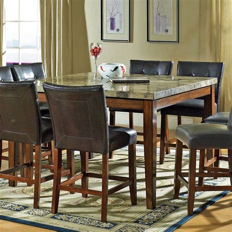 9 Piece Dining Set Counter Height Dining Table Furniture Dining Room