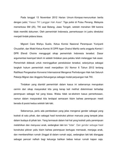 Diskriminasi gender di sekolah merupakan suatu hal yang berbahaya. Contoh Kasus Diskriminasi Gender Di Malaysia