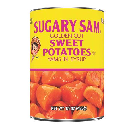 Sugary Sam Cut Sweet Potatoes Yams In Syrup 15 Oz Can