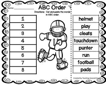Use up all words in your word box. ABC Order Worksheets by Teaching Second Grade | Teachers Pay Teachers