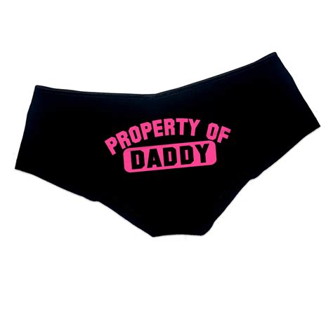 Property Of Daddy Panties Ddlg Clothing Sexy Slutty Submissive Funny Panties Bachelorette T