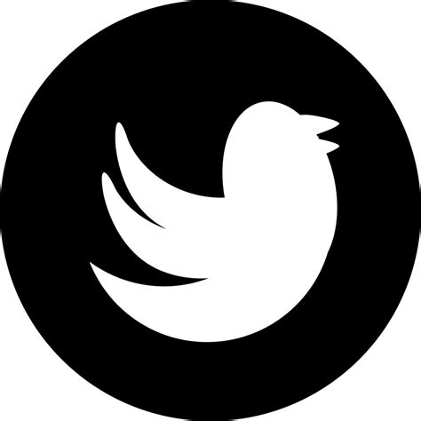 1200 X 1200 8 Twitter Logo Png Transparent Background Black Clipart