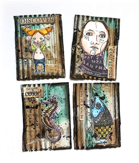 Mixed Media Artist Trading Cards By Susanne Art Trading Cards Artist