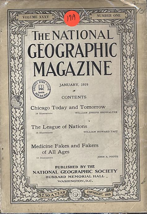 National Geographic January 1919 At Wolfgangs