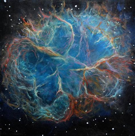 Crab Nebula Painting By Alizey Khan Saatchi Art