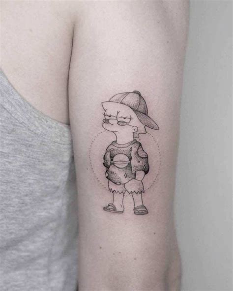 45 Of The Best Simpsons Tattoos Tattoo Insider Simpsons Tattoo Funky Tattoos Cartoon Tattoos