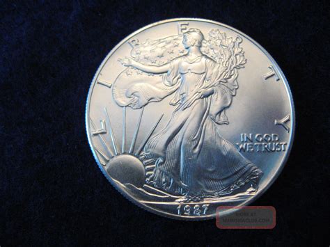 1987 American Eagle 1oz Fine Silver One Dollar Bullion Coin