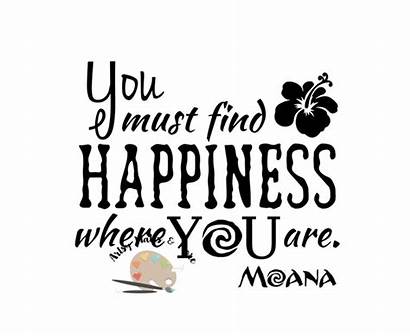 Moana Happiness Svg Quotes Quote Disney Shirt