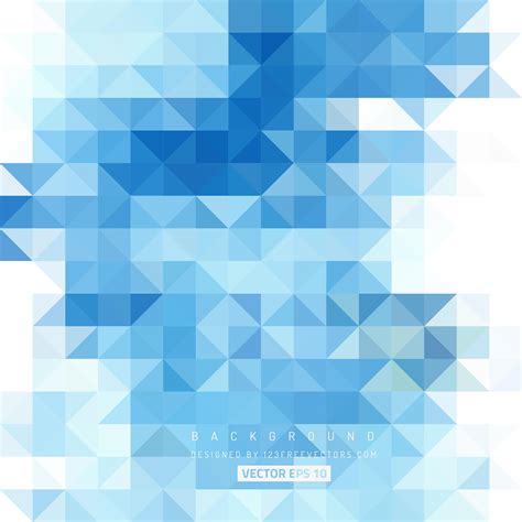 Blue Abstract Triangle Background Clip Art Image