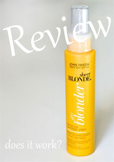 You'll get the same effect with the same hold (if not more so) than you would with another styling. Review: John Frieda Go Blonder Lightening Spray ...