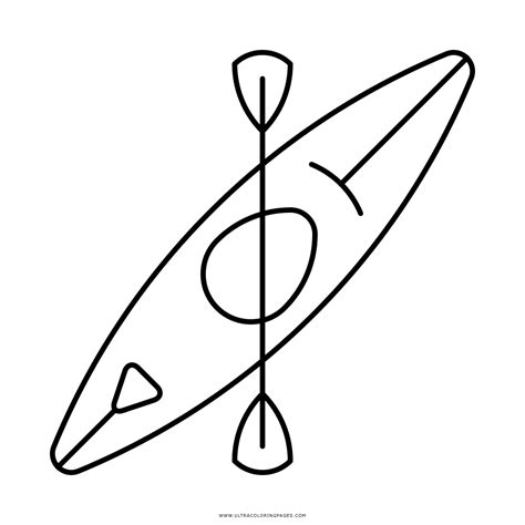Kayak Coloring Page Ultra Coloring Pages