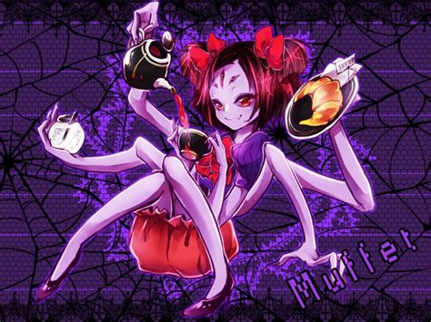 Mugino Kirin Muffet Undertale 1girl Arthropod Girl Black Hair