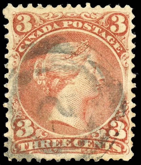 Buy Canada 25 Queen Victoria 1868 3¢ Red Arpin Philately