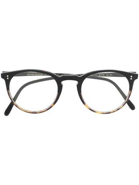 Oliver Peoples Omalley Round Frame Glasses Modesens