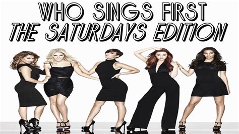 Who Sings First The Saturdays Youtube