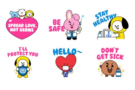 Line Launches New Bt21 Stickers To Support Vaccination Initiative Nestia