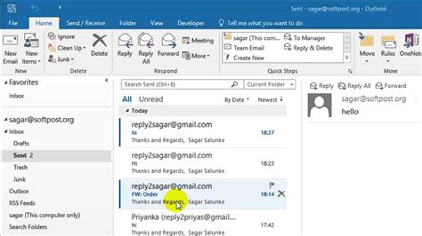How To View All Your Unread Emails In Outlook Youtube Gambaran